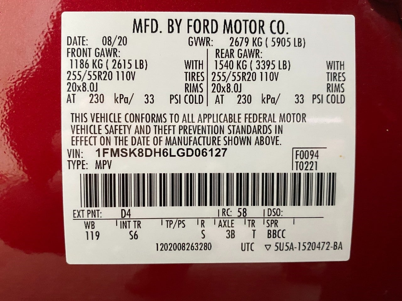 2020 Ford Explorer XLT 4WD