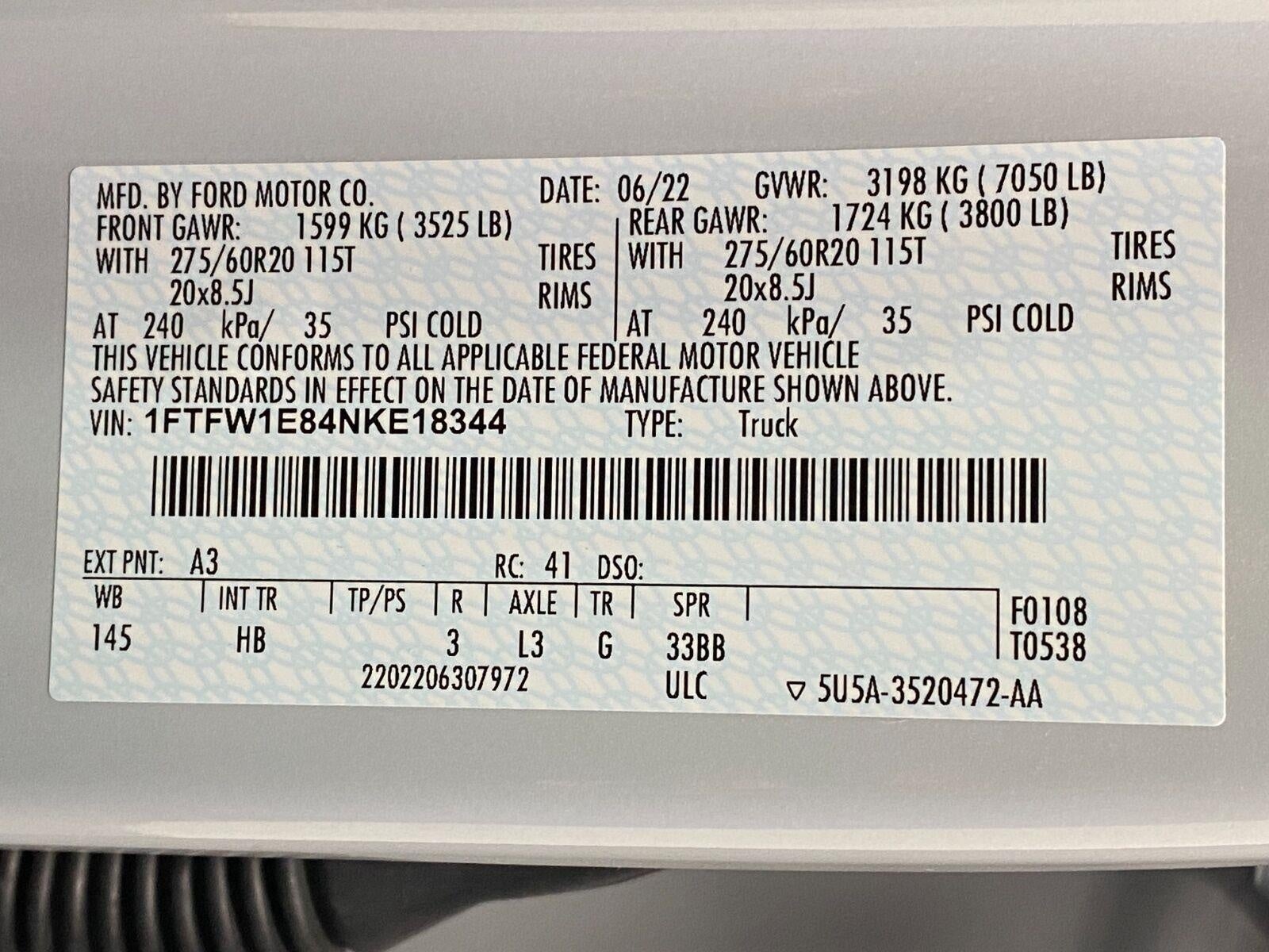 2022 Ford F-150 LARIAT