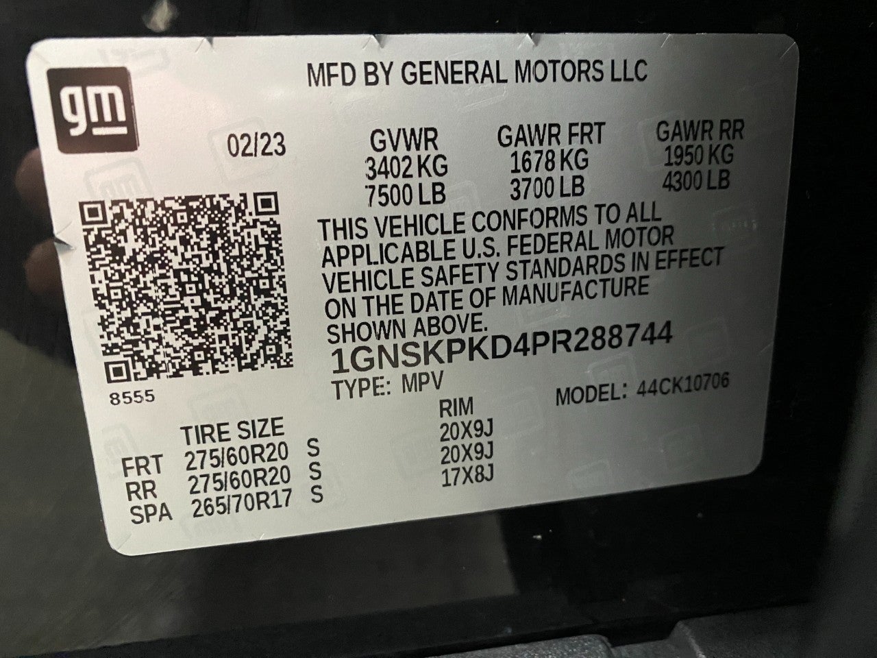 2023 Chevrolet Tahoe 4WD 4dr Z71