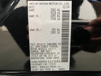 2025 Nissan Altima SV FWD