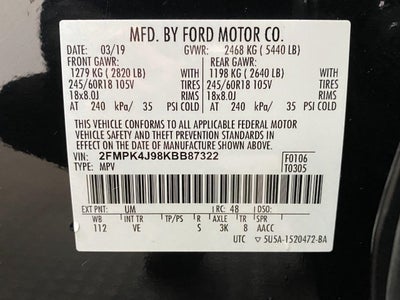 2019 Ford Edge SEL AWD