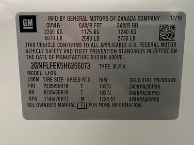 2017 Chevrolet Equinox AWD 4dr LT w/1LT