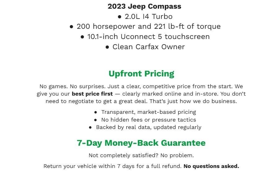 2023 Jeep Compass Latitude Lux 4x4
