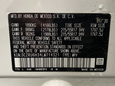 2020 Honda HR-V LX AWD CVT