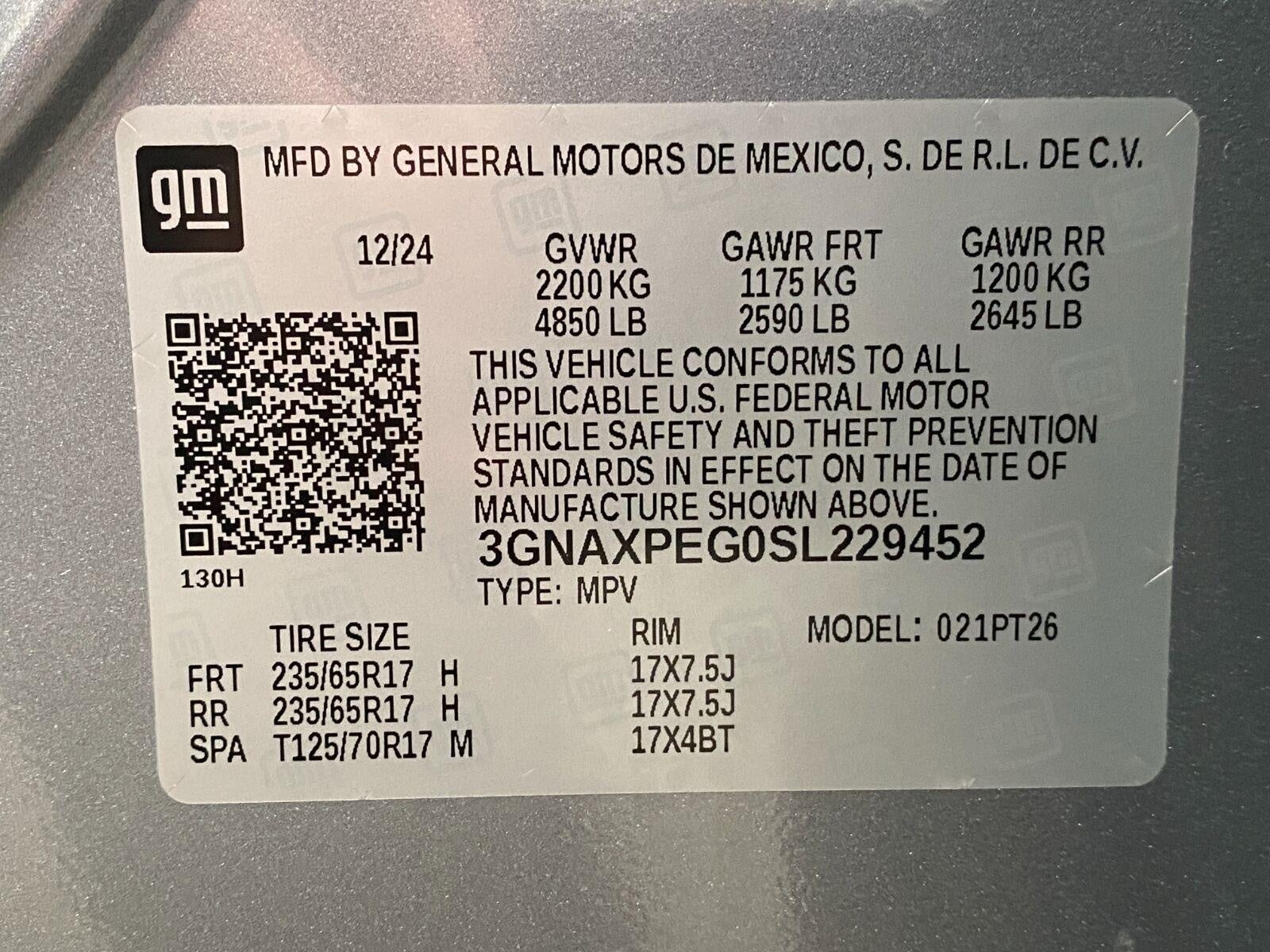 2025 Chevrolet Equinox AWD 4dr LT w/2LT