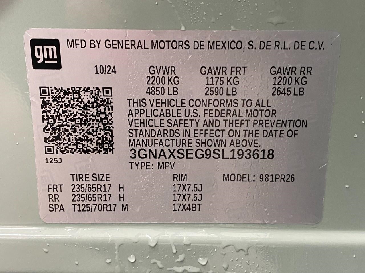 2025 Chevrolet Equinox AWD 4dr ACTIV w/KDZ