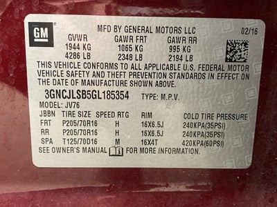 2016 Chevrolet Trax FWD 4dr LT