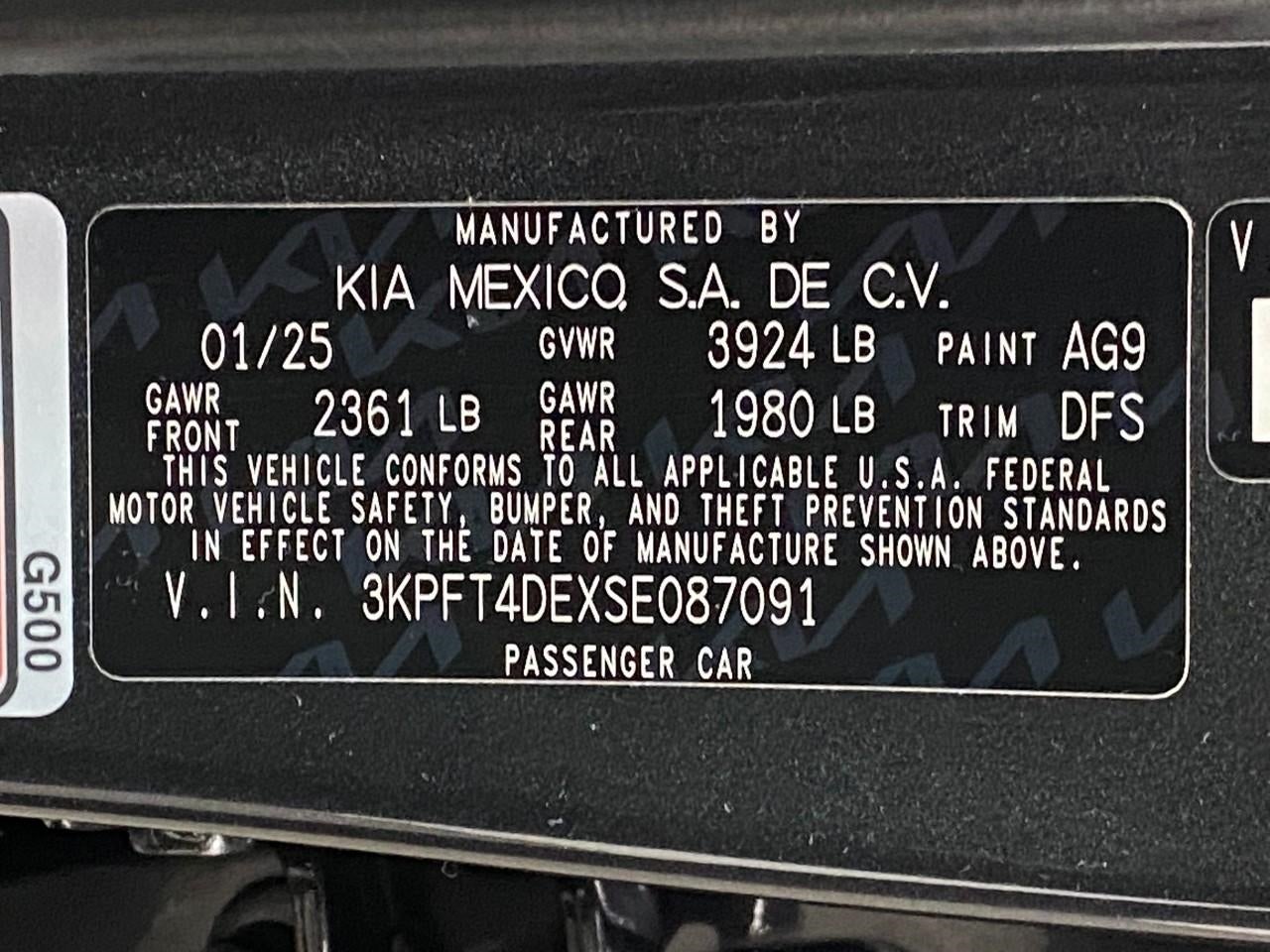 2025 Kia K4 LXS FWD
