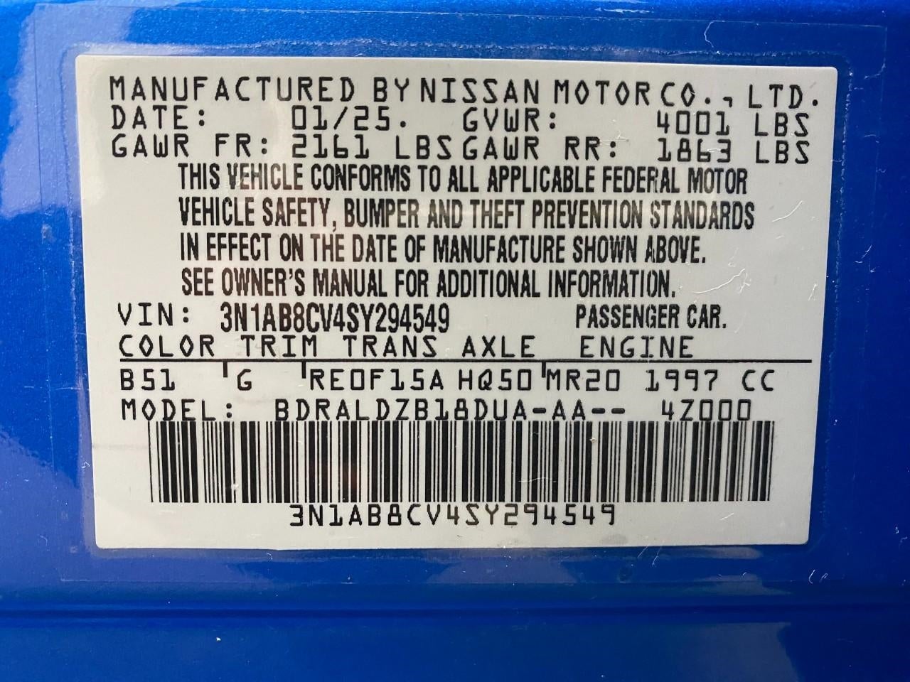 2025 Nissan Sentra SV CVT