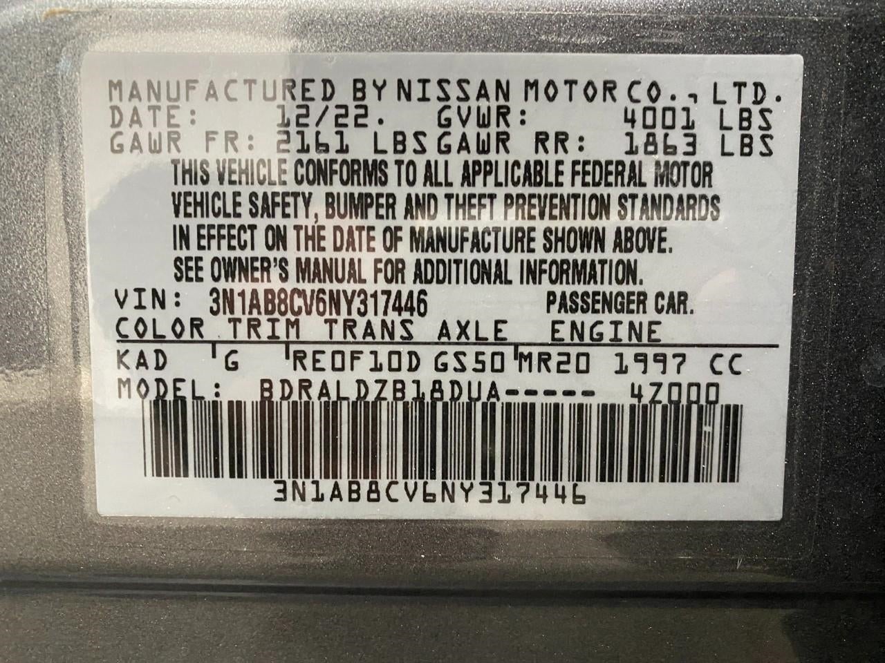 2022 Nissan Sentra SV CVT