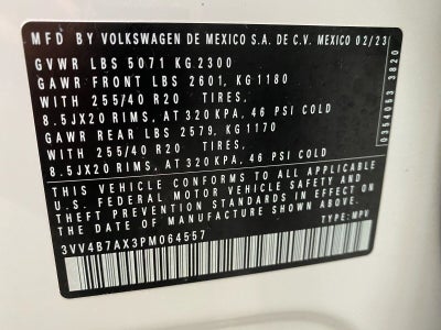 2023 Volkswagen Tiguan 2.0T SEL R-Line 4MOTION