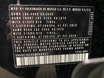 2025 Volkswagen Taos SE 4MOTION