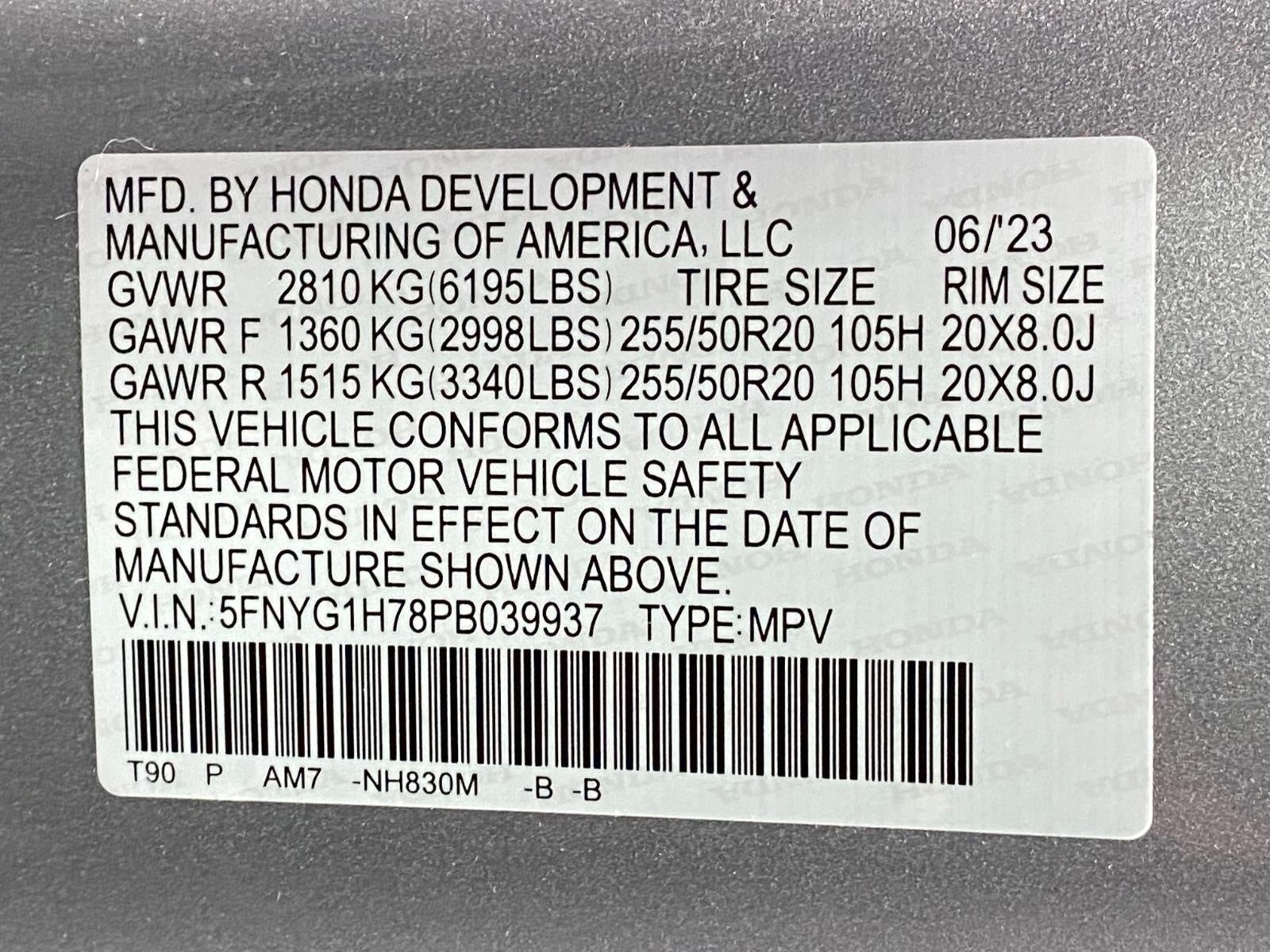 2023 Honda Pilot Touring AWD