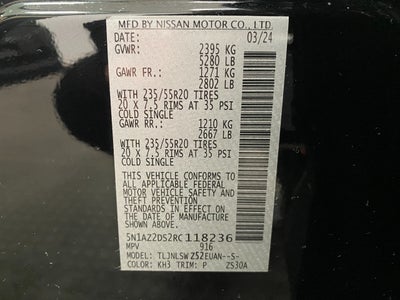 2024 Nissan Murano AWD Platinum