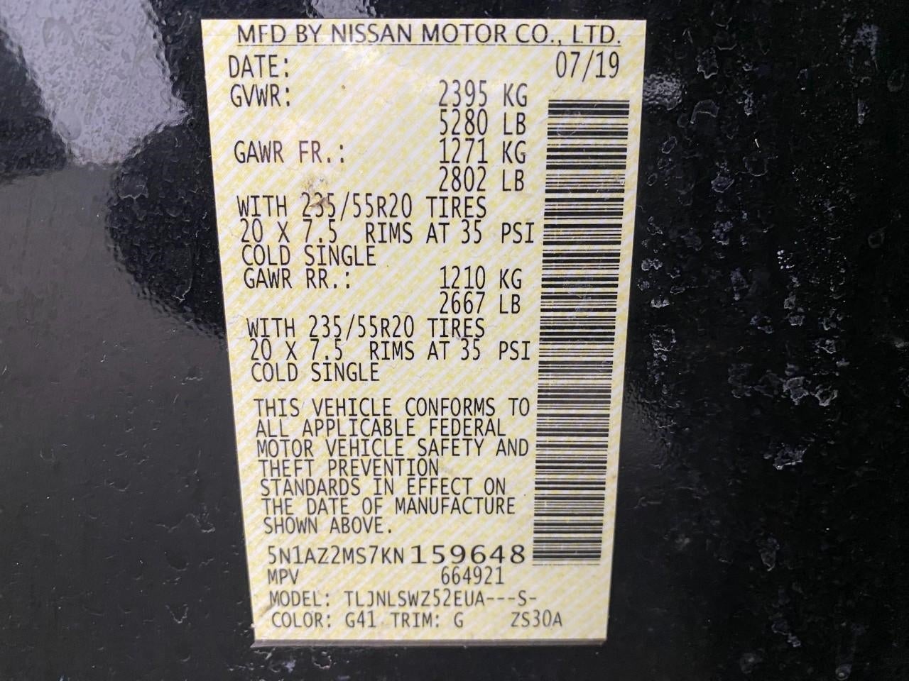 2019 Nissan Murano AWD Platinum