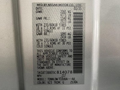 2025 Nissan Rogue AWD SV