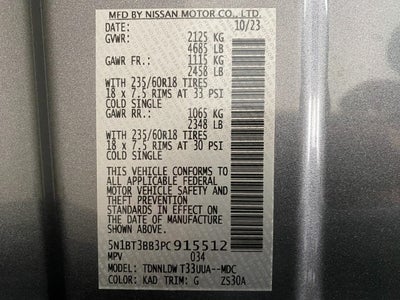 2023 Nissan Rogue AWD SV