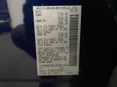 2024 Nissan Pathfinder Platinum 4WD