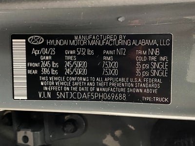 2023 Hyundai Santa Cruz NIGHT AWD