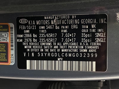 2021 Kia Sorento LX AWD