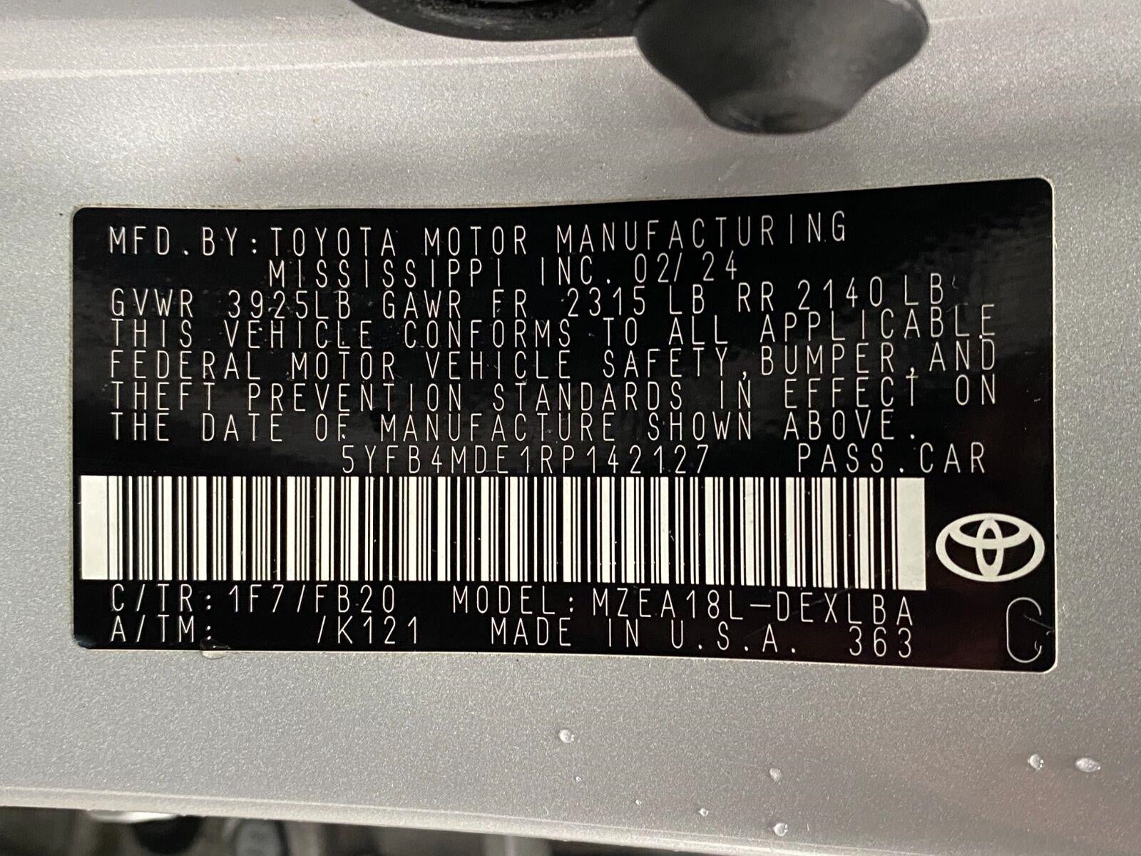 2024 Toyota Corolla LE CVT