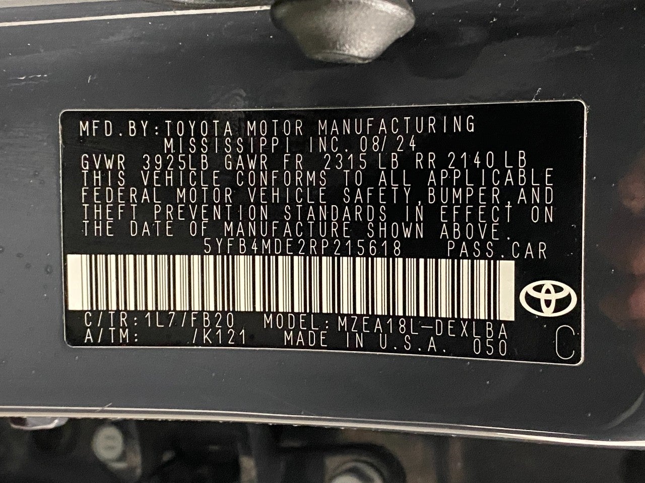 2024 Toyota Corolla LE CVT