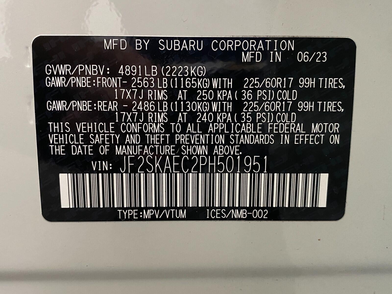 2023 Subaru Forester Premium CVT