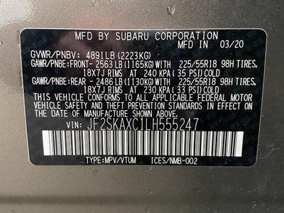 2020 Subaru Forester Touring CVT