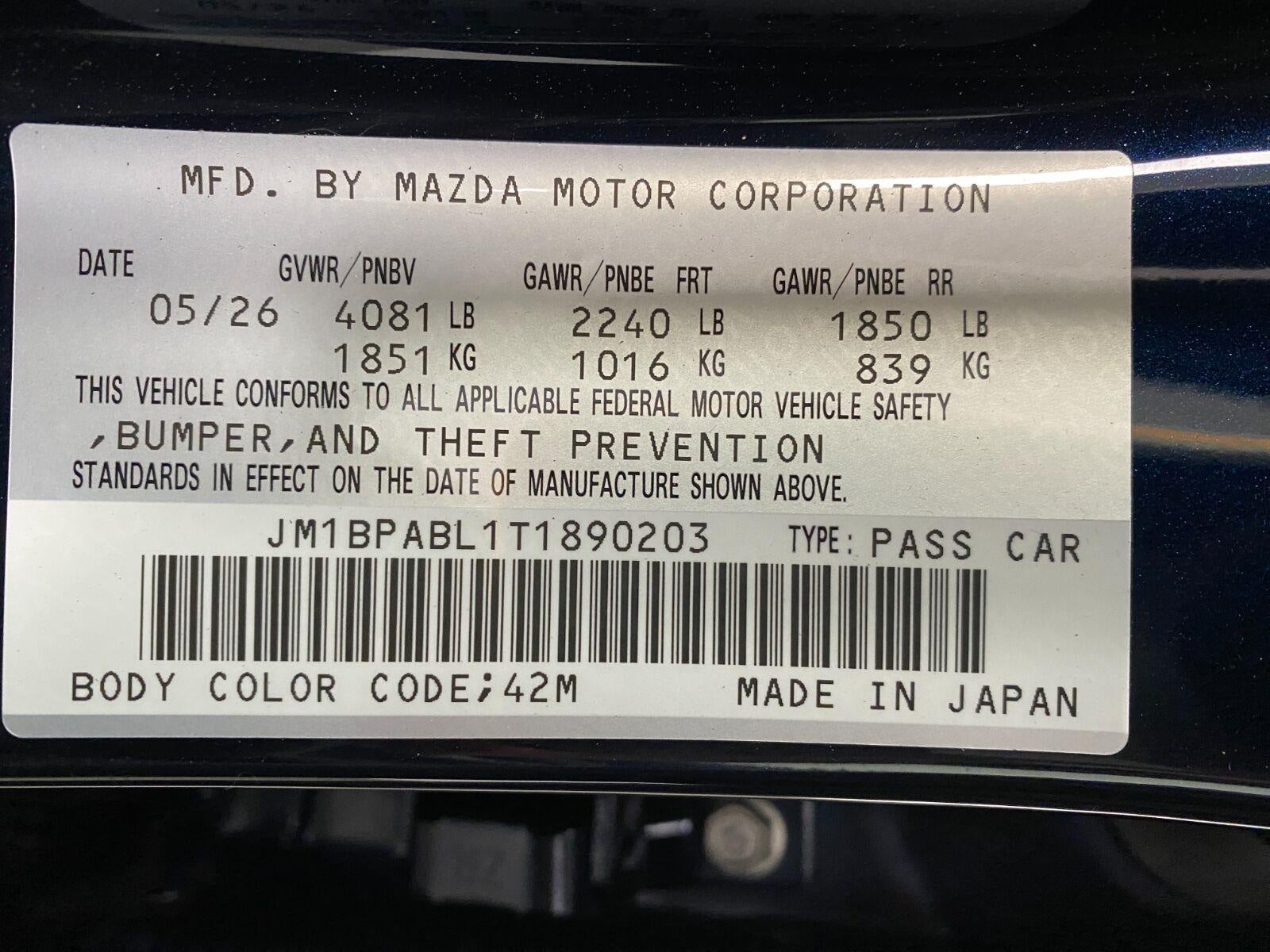 2026 Mazda Mazda3 Sedan 2.5 S Select Sport