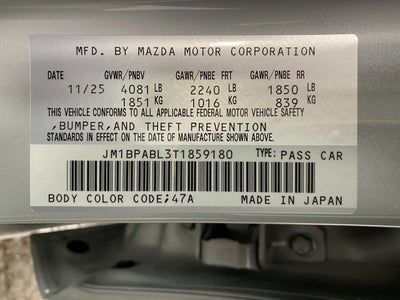 2026 Mazda Mazda3 Sedan 2.5 S Select Sport