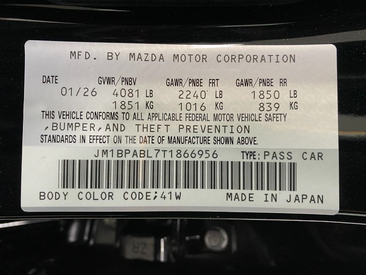 2026 Mazda Mazda3 Sedan 2.5 S Select Sport
