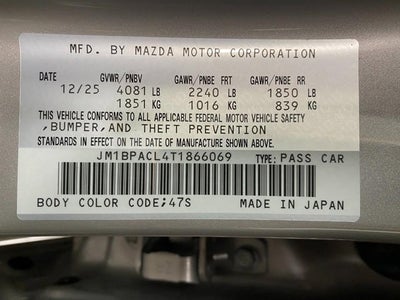 2026 Mazda Mazda3 Sedan 2.5 S Preferred