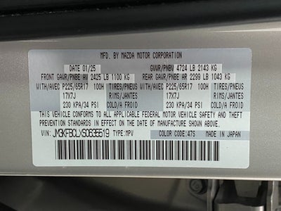 2025 Mazda Mazda CX-5 SPORT UTILITY