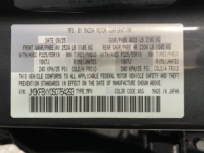 2025 Mazda Mazda CX-5 2.5 Turbo Signature AWD