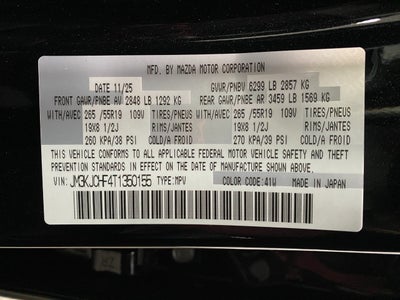 2026 Mazda Mazda CX-70 Plug-In Hybrid SC Plus AWD