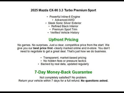 2025 Mazda Mazda CX-90 3.3 Turbo Premium Sport