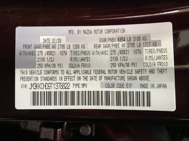 2026 Mazda Mazda CX-90 3.3 Turbo Premium Sport AWD