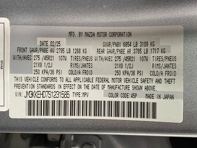 2025 Mazda Mazda CX-90 3.3 Turbo Premium Plus Package