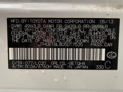 2013 Lexus GS 350 4dr Sdn AWD