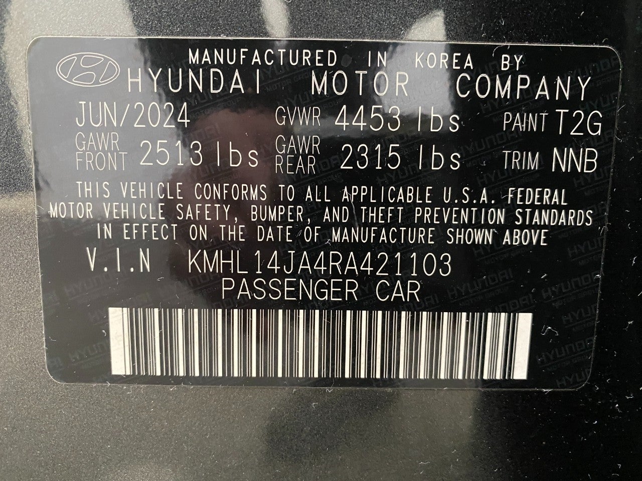 2024 Hyundai Sonata SEL 2.5L FWD