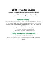 2025 Hyundai Sonata Hybrid Limited FWD