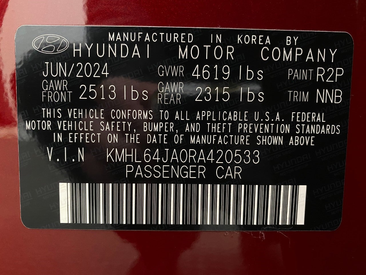 2024 Hyundai Sonata SEL 2.5L AWD