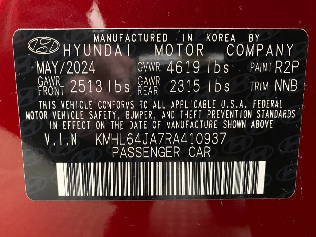 2024 Hyundai Sonata SEL 2.5L AWD