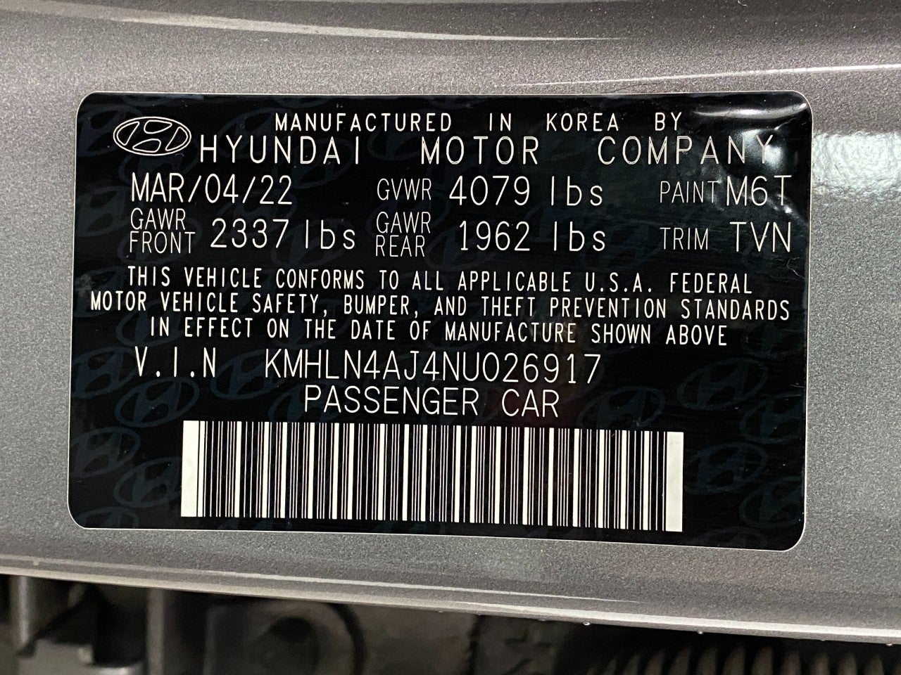 2022 Hyundai Elantra Hybrid Limited DCT