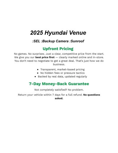 2025 Hyundai Venue SEL IVT