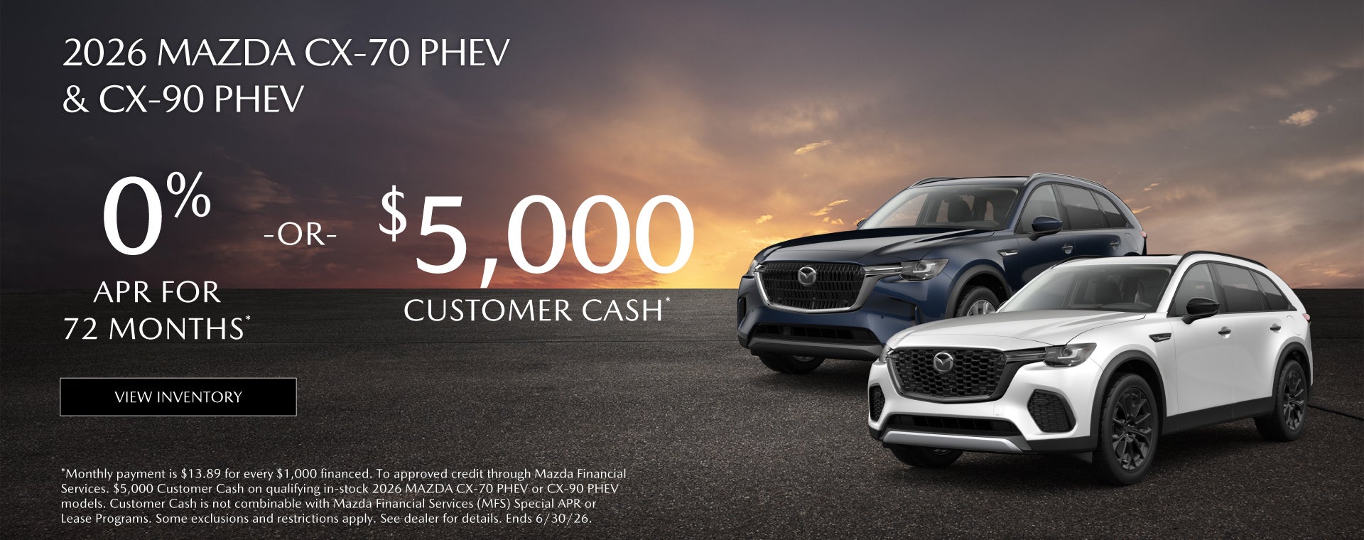 2026 Mazda CX-70 PHEV & CX-90 PHEV